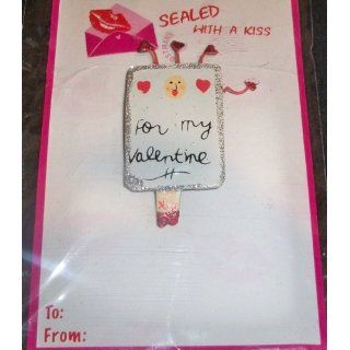 Love / Valentines Day Brooch Pin on Gift Card by Sealed
