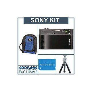 Sony Cyber shot DSC T900 Digital Camera Kit, Black with 2