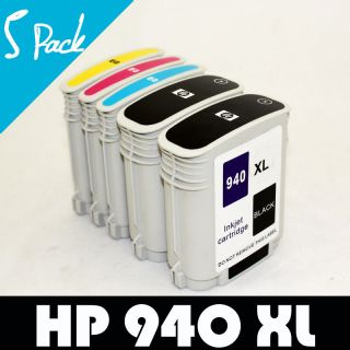 5P HP 940XL Ink Cartridge Officejet Pro 8500 8500a
