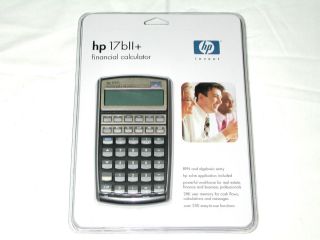 NEW HP 17BII+ Financial Calculator + BOOK + CASE HP17BII+ Business 17