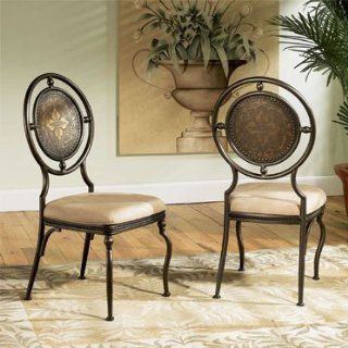 Powell Basil Antique Brown Dining Side Chair with 2 Piece