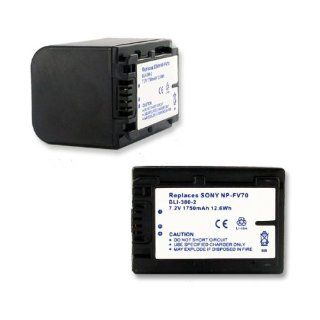 1750mA, 7.2V Replacement Li Ion Battery for Sony DCR SX65