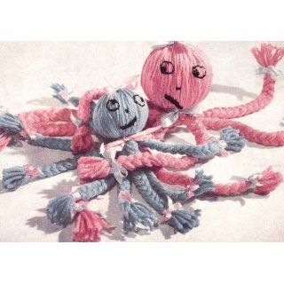 Vintage Craft PATTERN to make   1950s Braided Yarn Octopus