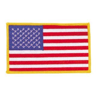 US Flag Patch With Gold Border (3 x 5) 1582 Clothing