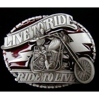 Ghost Rider Colored Belt Buckle Clothing