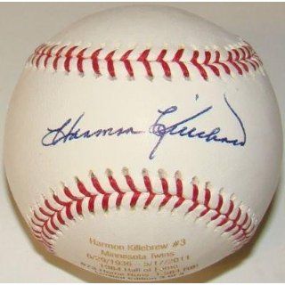 Harmon Killebrew Autographed Baseball   LTD 3 STAT