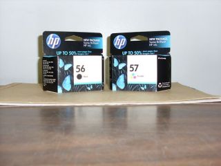 HP 56 57 Inkjet Print Cartridges New Genuine SEALED 2 Boxes