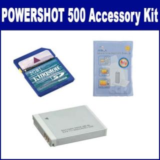 Canon Powershot 500 Digital Camera Accessory Kit includes