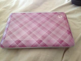 HP Mini Series 210 2100 Netbook Pink Plaid 1 66 GHz 10 1in WIFI Hardly