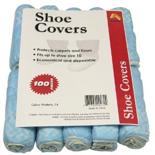 Disposable Polypropylene Shoe Covers, L, 100 Pack DSC100   