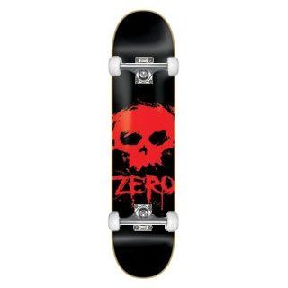 Zero Blood Skull Complete Skateboard   7.62 w/Raw Trucks