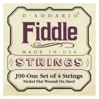 DAddario Fiddle Chrome/Steel, .0105   .031, J90 Musical