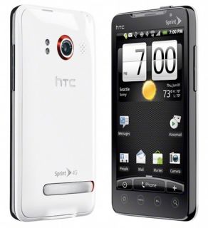 HTC EVO 4G Sprint Pcs Android Wi Fi White Phone New 9 8 Condition