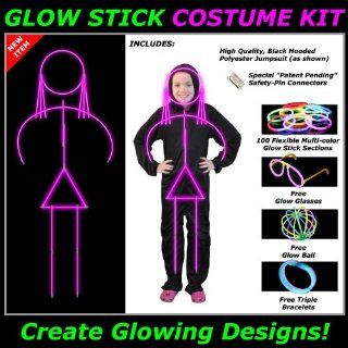 Glow Stick Costume Kit, Girls Large, Pink Toys & Games