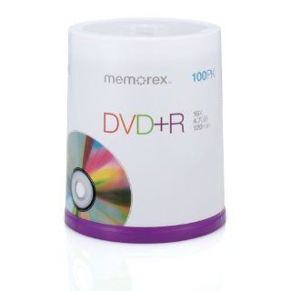 Memorex DVD plus R 16x 4.7GB 100 Pack Spindle Electronics