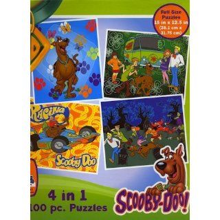 Scooby Doo 100 Piece 4 in 1 Puzzle Set: Toys & Games