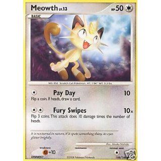  Legends Awakened Single Card Meowth #106 Common [Toy] Toys & Games