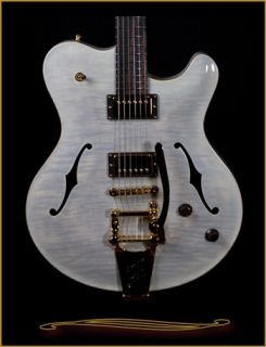 Our friends at Nik Huber are making a great new semi hollow guitar