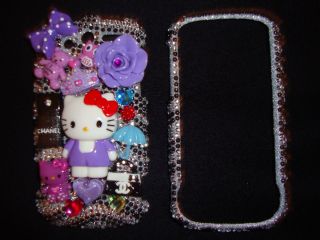   kitty htc my touch 4g crystal bling rhinestone phone deco case cover