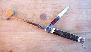 Hubertus Solingen Germany Folding Fish Wacker Knife