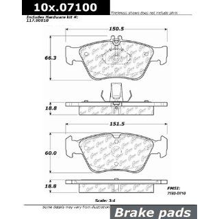 Centric Parts 109.07100 109 Series Axxis Deluxe Plus Brake Pad