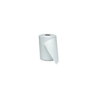 Paper Non perforated Roll Towels, Bleached White, 8 Wide