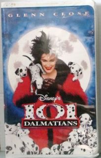Disney Video 101 Dalmatians 103 MIN Glenn Close 1997 VG