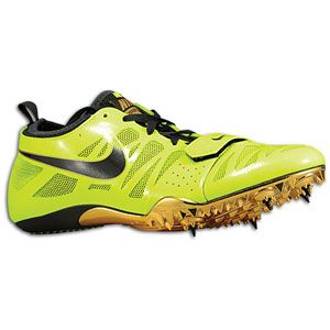 Nike Zoom Celar 4   Mens   Track & Field   Shoes   Volt/Metallic Gold