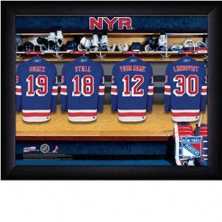 New York Rangers Personalized Locker Room Print Sports