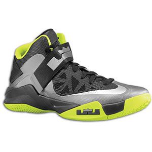 Nike Zoom Soldier VI   Mens   Basketball   Shoes   Cool Grey/Black