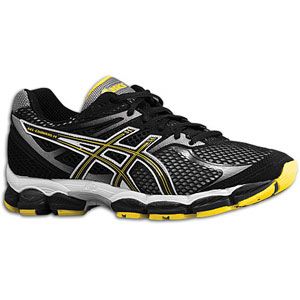ASICS® Gel   Cumulus 14   Mens   Running   Shoes   Onyx/Black/Yellow