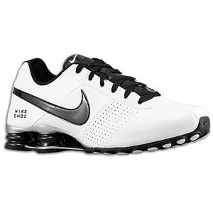 Nike Shox Deliver   Mens   Running   Shoes   White/Black/Metallic