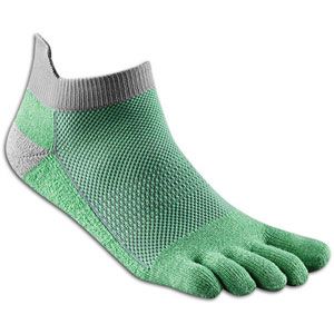 Injinji Midweight No Show Toe Sock   Running   Accessories   Green Tea