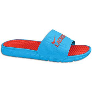 Nike Benassi Solarsoft Slide Lacrosse   Mens   Casual   Shoes   Blue