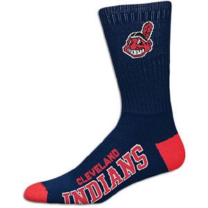 For Bare Feet MLB Crew Sock   Mens   Baseball   Fan Gear   Indians