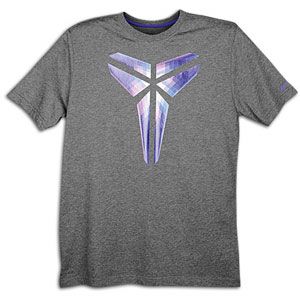 Nike Kobe Sheath Optic T Shirt   Mens   Charcoal Heather/Court Purple