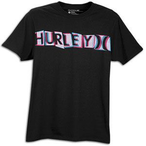 Hurley Offsetter S/S T Shirt   Mens   Casual   Clothing   Black