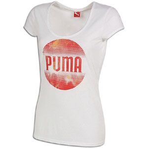 PUMA Brand Scoup Neck S/S T Shirt   Womens   Casual   Clothing