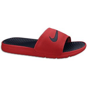 Nike Benassi Solarsoft Slide   Mens   Casual   Shoes   Varsity Red