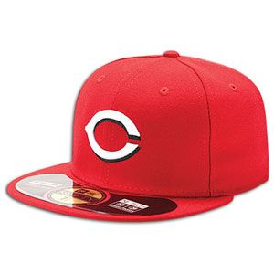 New Era 59FIFTY MLB Authentic Cap   Mens   Baseball   Fan Gear   Reds