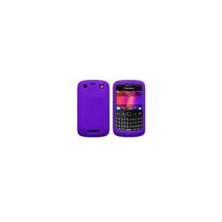 Purple Silicone Skin Case Cover For Blackberry Curve 9630
