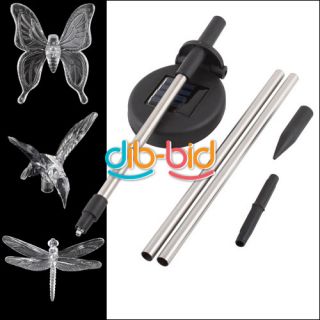Solar Power Butterfly Dragonfly Hummingbird Color Change Garden Stake