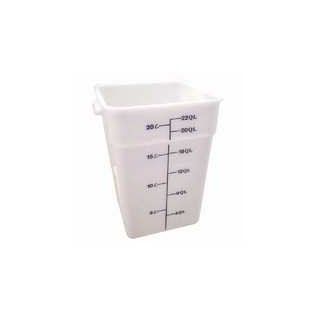 Camwear Camsquare Poly White Food Storage Containers, 22