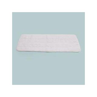 Trapezoid Microfiber Dust Mopping Pad, Dry 18 , White, 12