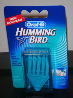 NEW 25 picks Oral B HUMMINGBIRD Electric Flosser Refill pack of Picks