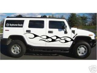 WICKED HUMMER H2 TRIBAL FLAMES / VINYL CAR GRAPHICS DECAL KIT / SIDE