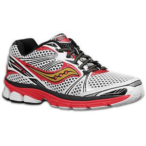 Saucony ProGrid Guide 5   Mens   Running   Shoes   White/Red/Gold