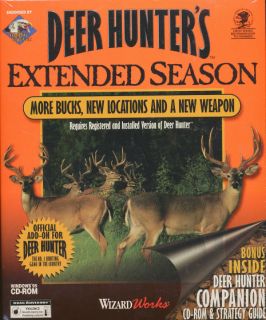 Deer Hunters Extended Season Expansion Vinatage PC New 722242514823