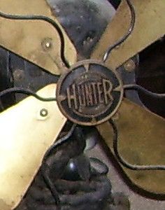  Electric Fan Hunter Loop Body Brass Blade Restorable Parts