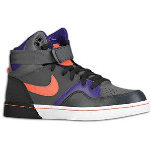 Nike Court Tranxition   Mens   Basketball   Shoes   Dark Grey/Orange